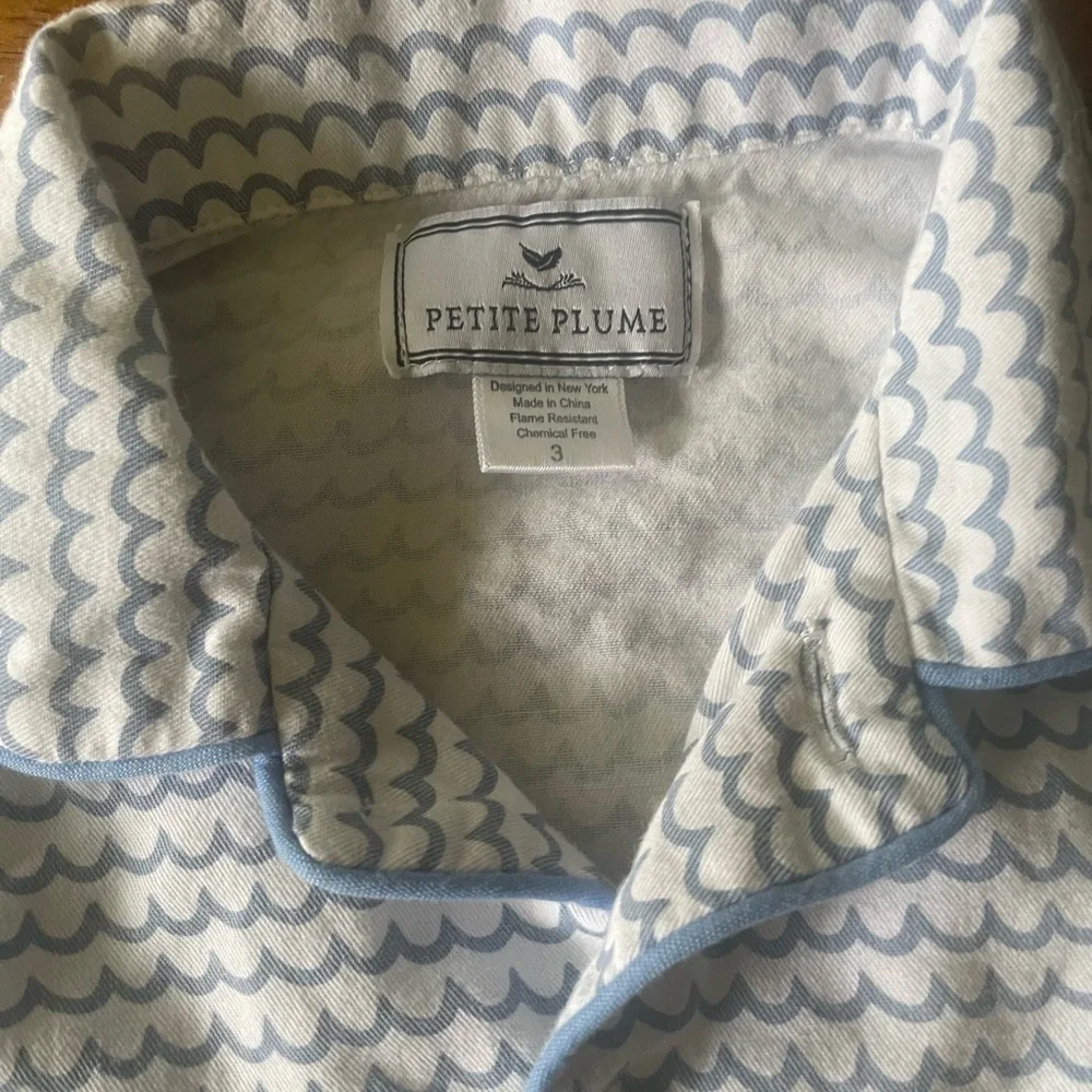 Lot Of 7 Pair Petite Plume Pajamas Blue Unisex Size 3 NYC Designer Shorts Pants - Picture 12 of 13